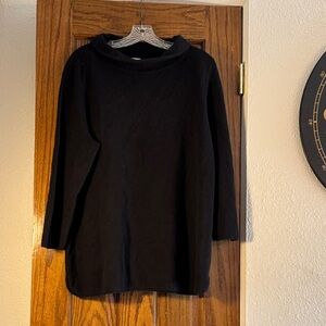 Talbots Black Knit Top